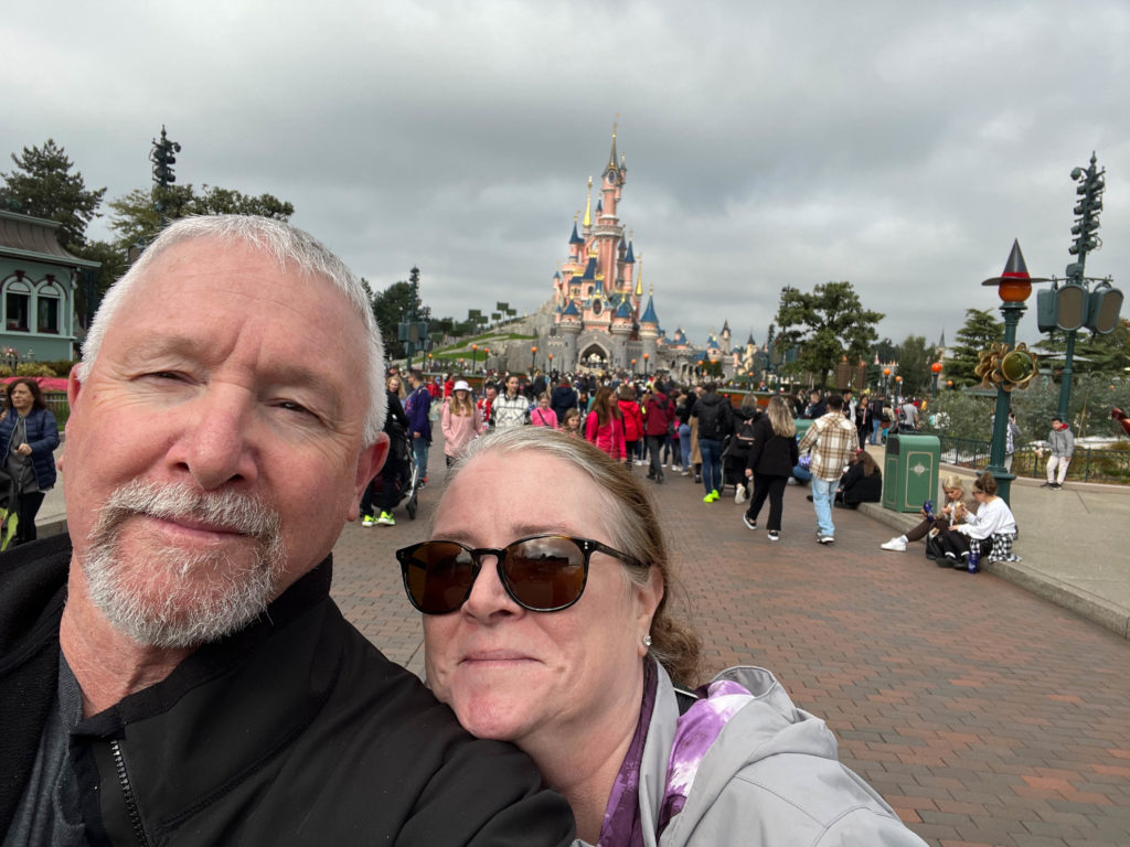 The obligatory Disney Castle selfie. 